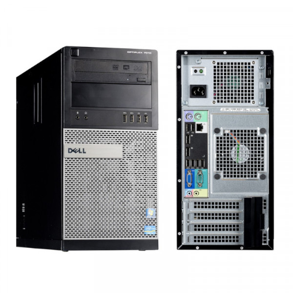 DELL OptiPlex 7010 (MT) COA Win8/10 Pro — Intel Core i7-3770 @ 3.40GHz - 3.90GHz 8192MB (2x4GB) DDR3 512GB SSD + 1.0TB HDD DVD